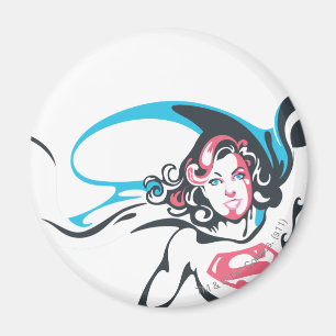 Aimant Pose d'éclaboussure couleur Supergirl 2