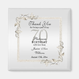 Aimant Posh 70e anniversaire Platinum