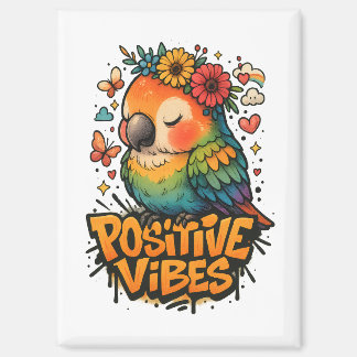 Aimant “Positive Vibes” Parrot