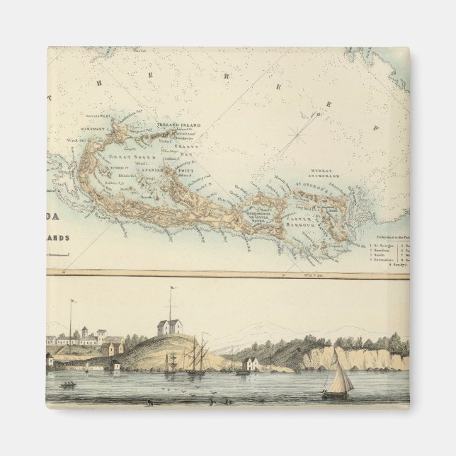 Aimant Possessions britanniques d'Indiens de l'Ouest (Devant)