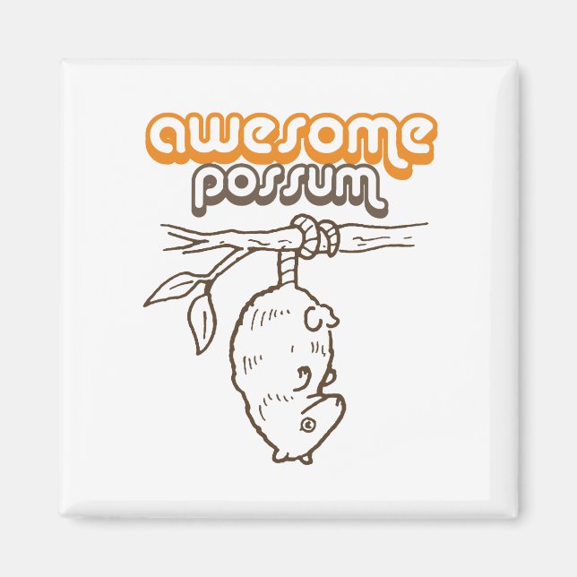 Aimant Possum génial (Devant)