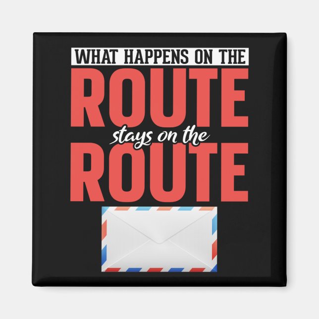 Aimant Postal Worker Funny Mail Carrier (Devant)