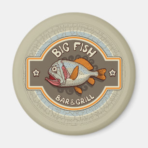 Aimant Poster de Big Fish Bar And Grill