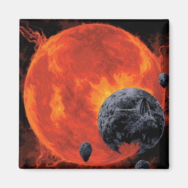 Aimant Poster de cimetière galactique, Macs 2129-1. (Devant)