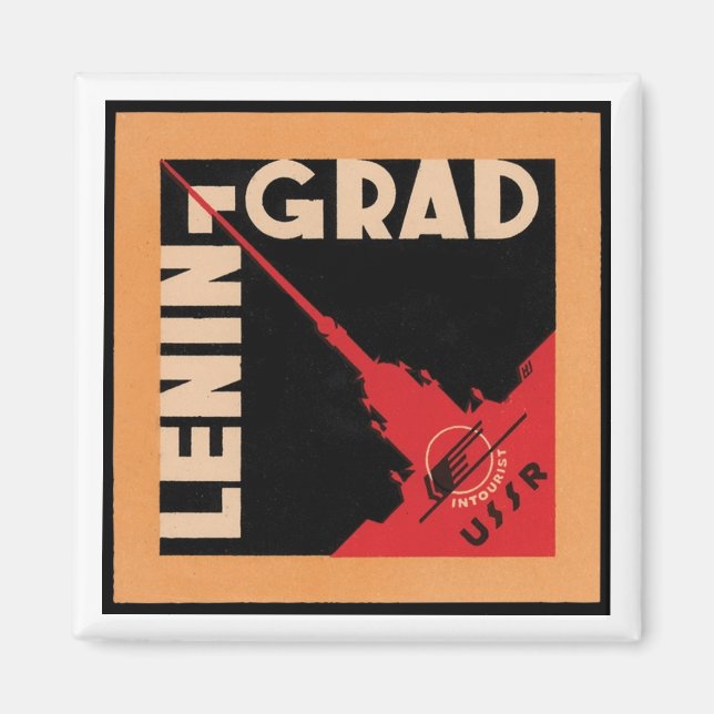 Aimant Poster de voyage Leningrad (Devant)