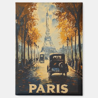 Poster de voyage Paris des années 1930 vintage Tou