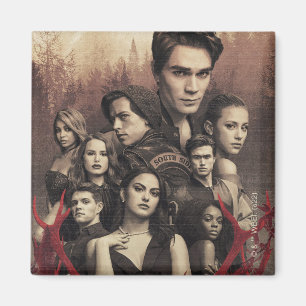 Aimant Poster du crâne de cerfs de Riverdale