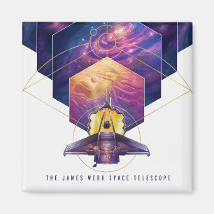 Aimant Poster du télescope spatial James Webb.