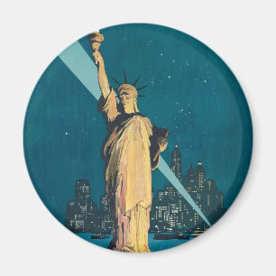 Aimant Poster du Vintage voyage de New York Fourre-tout