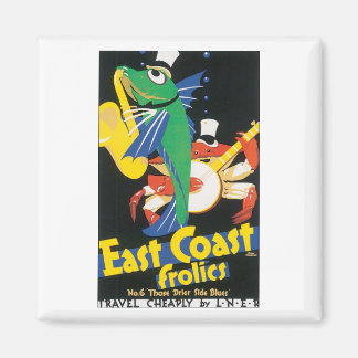 Aimant Poster du Vintage voyage Frolics East Coast
