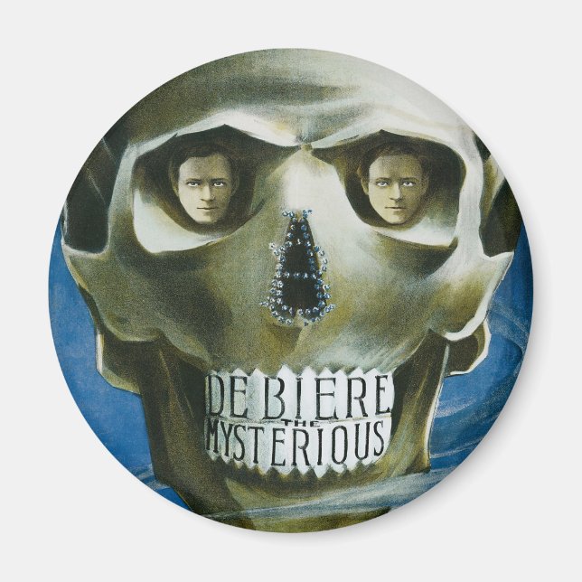 Aimant Poster magique vintage, De Biere le mystérieux (Devant)
