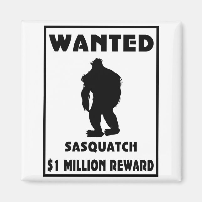 Aimant Poster Recherché Sasquatch (Devant)