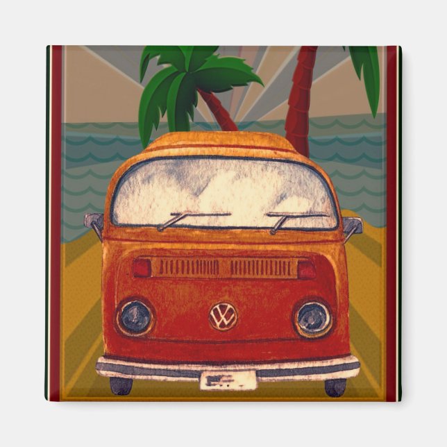Aimant Poster : Travel California (Devant)