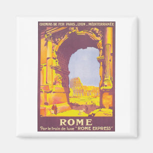 Aimant Poster vintage Rome Travel