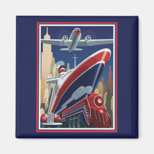 Aimant Poster Vintage voyage