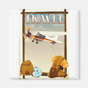 Aimant Poster Vintage voyage