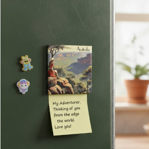 Aimant Poster Vintage voyage Australia Canyon