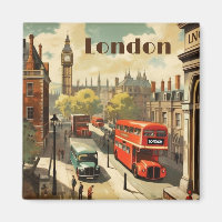 Poster Vintage voyage London City Centre
