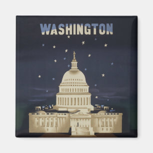 Aimant Poster Vintage voyage pour American Airlines