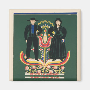 Aimant Poster Vintage voyage Pour Lancaster County, Pa