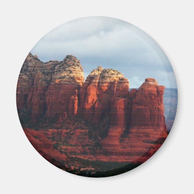 Aimant Pot de café nuageux Rock à Sedona Arizona (Devant)