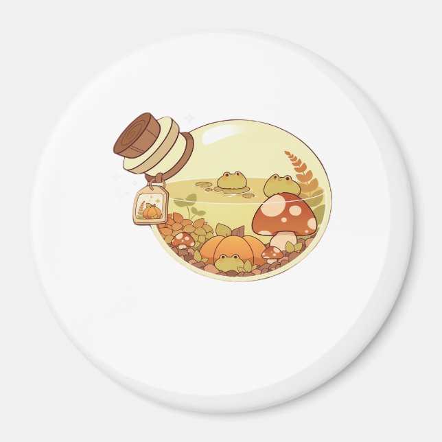 Aimant Potion d'automne avec grenouilles Classique (Devant)