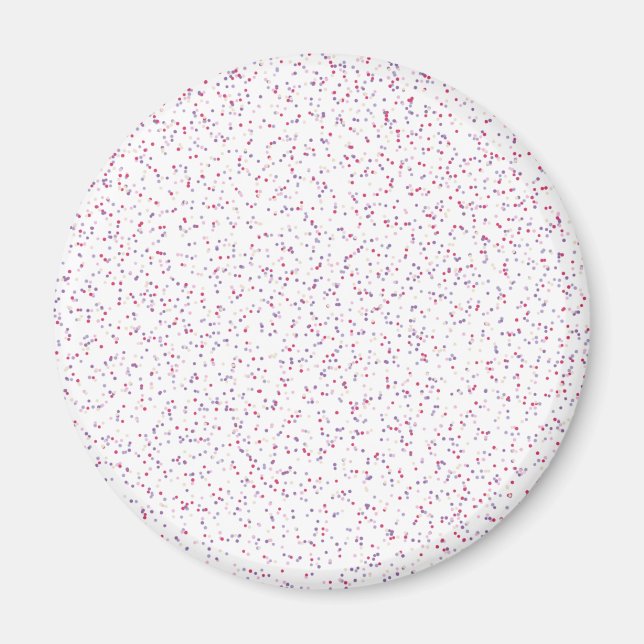 Aimant Pots de pois rose et violet doux au Berry (Devant)