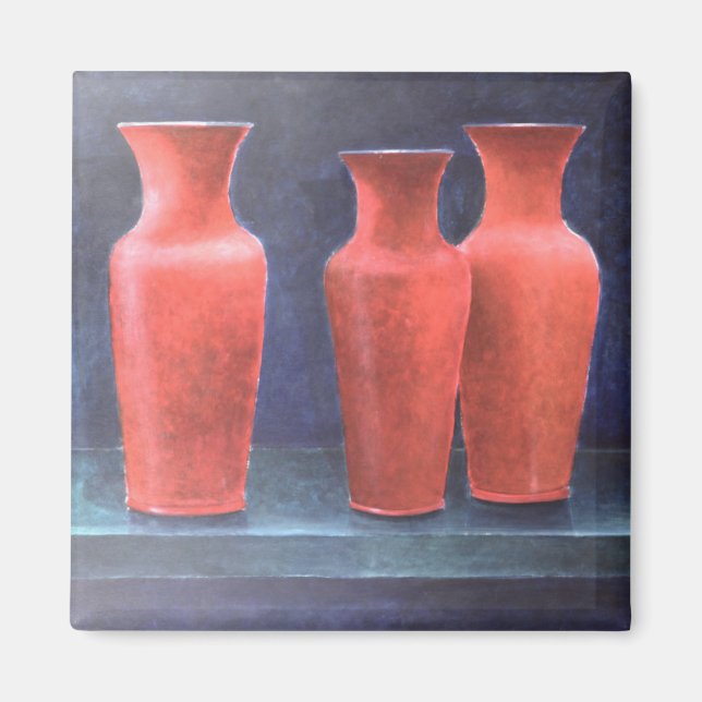 Aimant Pots rouges 1988 (Devant)