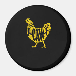 Aimant Poulailler de poulet drôle F-Caw-F poule volaille