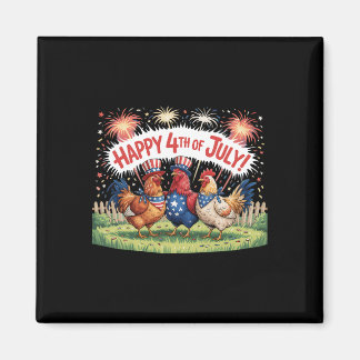 Aimant Poulet 4 juillet Fête de l'indépendance de la ferm