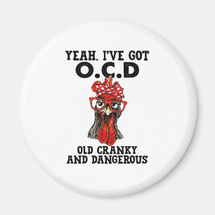 Aimant Poulet créneux et dangereux