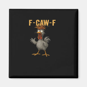 Aimant Poulet F-Caw-F esthétique essentiel décontracté