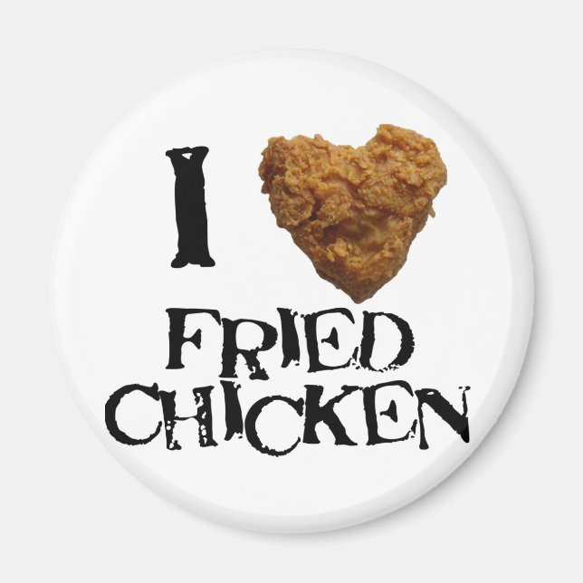 Aimant poulet ilovefrit (Devant)