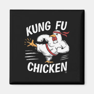 Aimant Poulet Kung Fu Karaté Rigolo Coq Femmes Hommes Chi