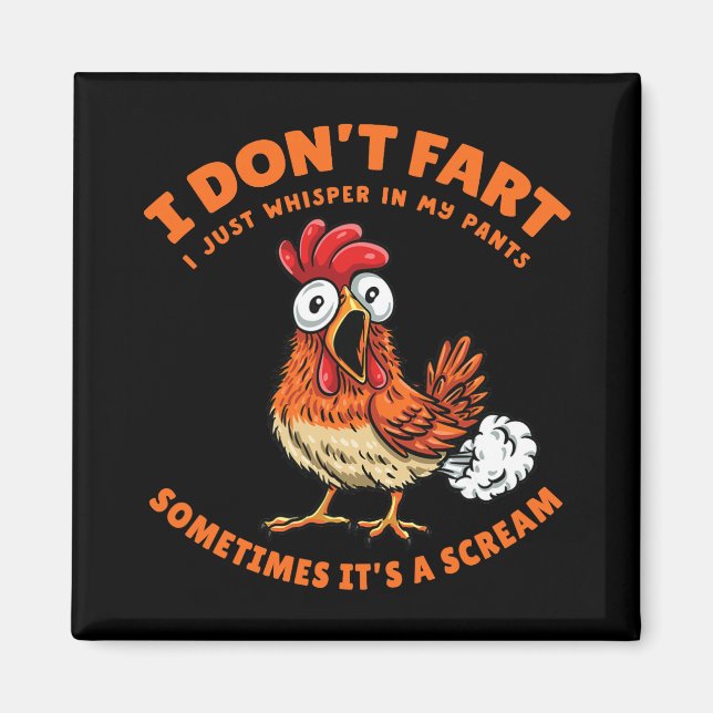 Aimant Poulet N'émet Pas De Pet Juste Un Chuchotement Dan (Devant)