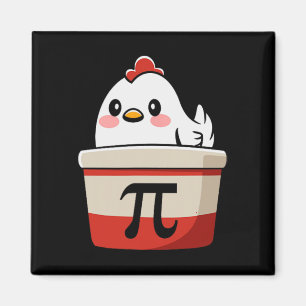 Aimant Poulet Pot Pie Drôle Math Amant Pun Pi Day Étudian