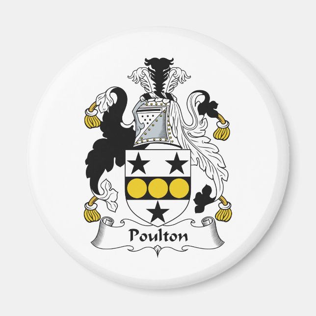 Aimant Poulton Family Crest (Devant)