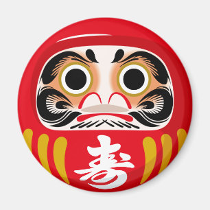 Aimant Poupée Daruma (charme traditionnel japonais de cha