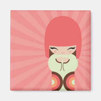 Aimant poupée kokeshi