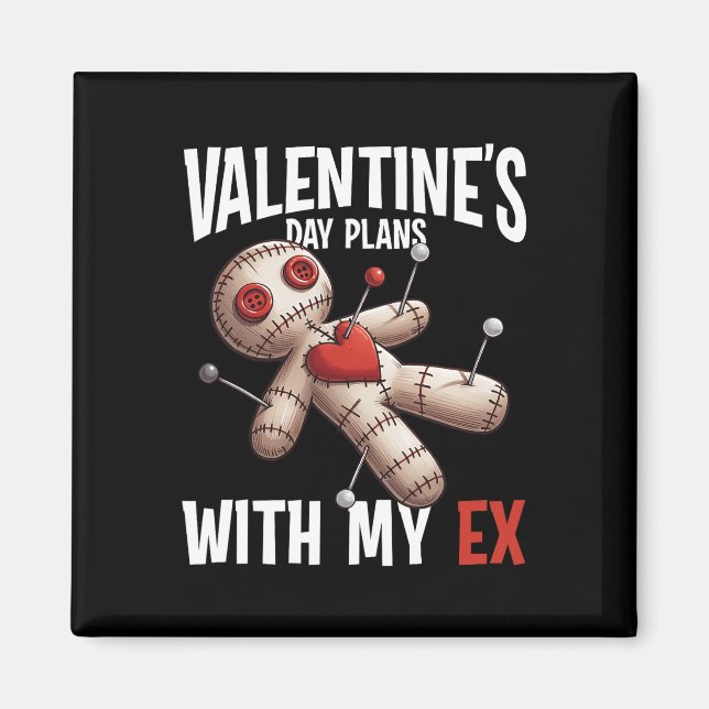 Aimant Poupée vaudou d'ex-amant Plan de la Saint-Valentin (Devant)
