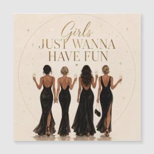 Aimant pour enterrement de vie de jeune fille Girl