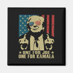 Aimant Pour Joe One Pour Kamala Funny Trump 2024