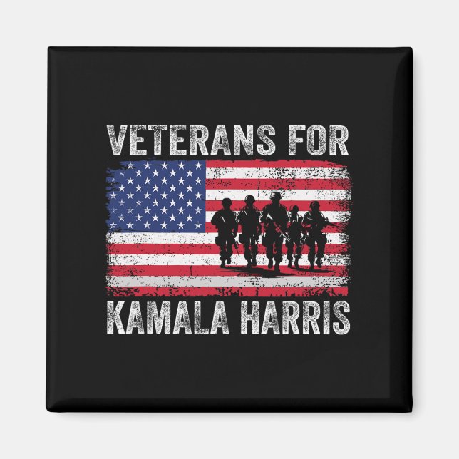 Aimant Pour Kamala Harris 2024 Élection Drapeau américain (Devant)