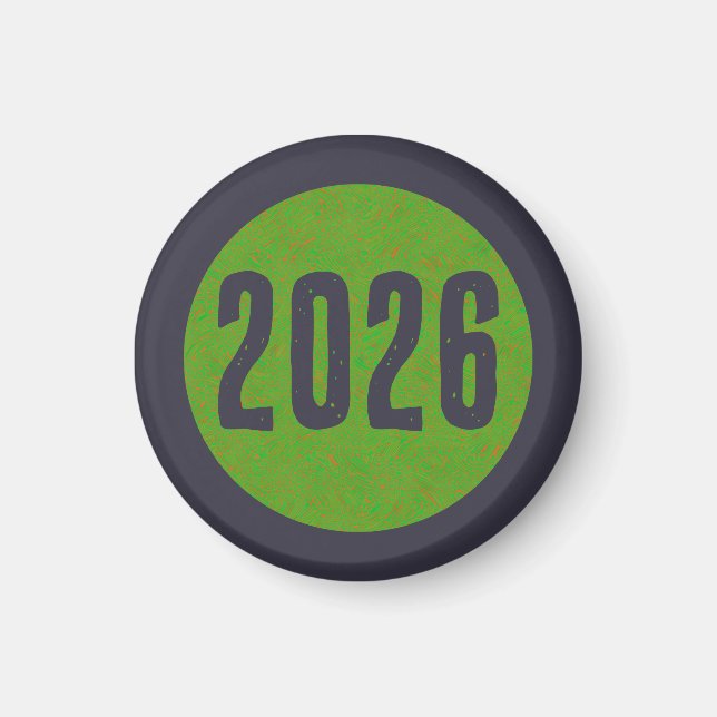 Aimant pour la nouvelle année 2026 (Devant)