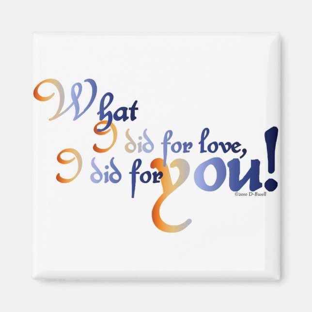 Aimant Pour l'aimant (Devant)