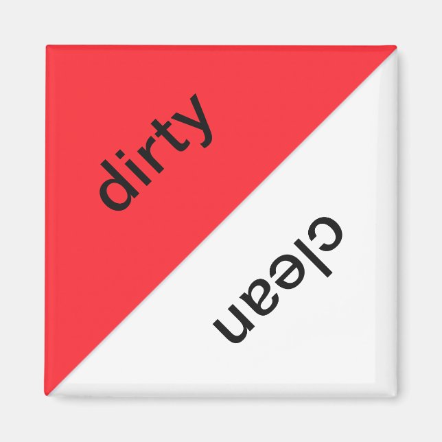 Aimant pour lave-vaisselle propre (Devant)