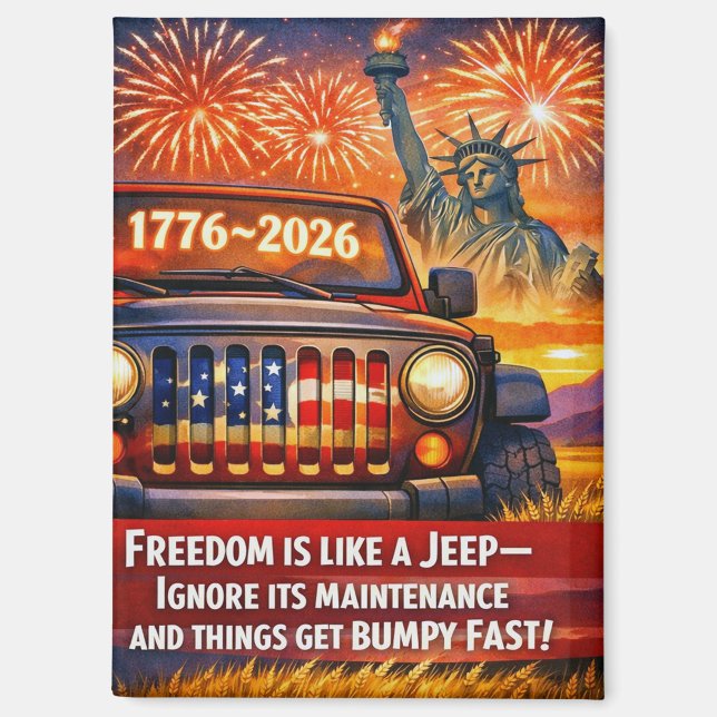 Aimant pour le 250e anniversaire de la liberté (Recto)
