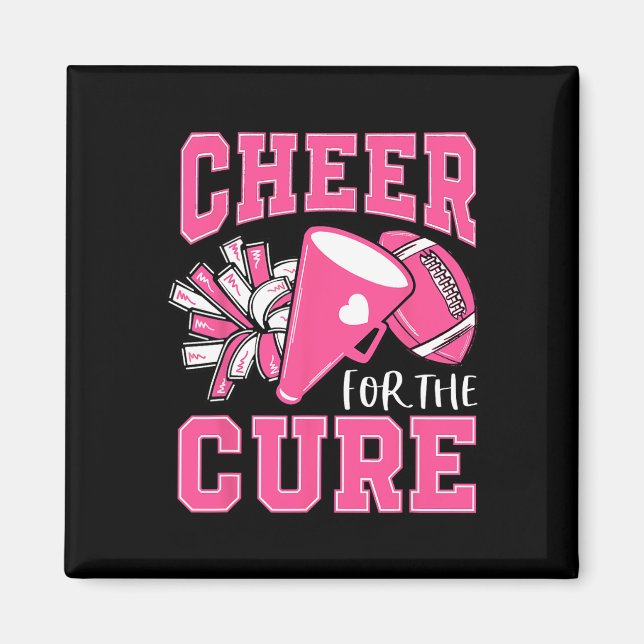 Aimant Pour le Pom-pom girl Cure de sensibilisation au ca (Devant)