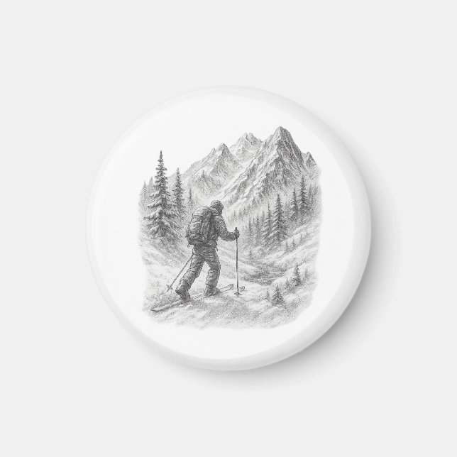 Aimant pour le ski de randonnée  (Devant)