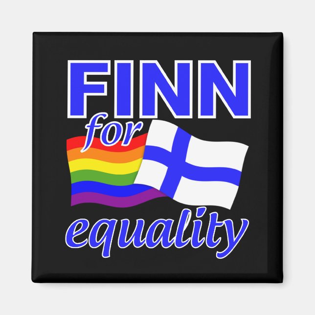 Aimant pour l'égalité Finn 4 (Devant)